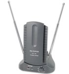ANTENA ACTIVA COMPACTA UHF VHF FM USO INTERIOR PARA RECEPCION