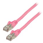 Cable de red FTP CAT 6 de 500 m rosa