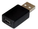 CONVERTIDOR ADAPTADOR DE CONECTOR USB MACHO A MINI USB HEMBRA