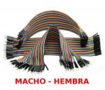 40 CABLES DUPONT PIN CONECTOR PLACA PROTOBOARD ARDUINO  MACHO  HEMBRA  20cm