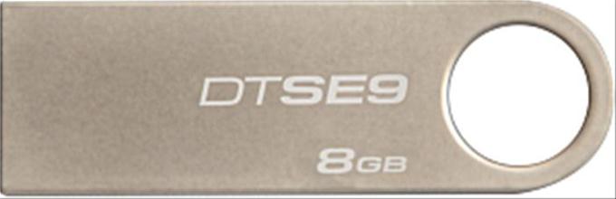MEMORIA FLASH USB KINGSTON PENDRIVE USB 20 METALICO DE UNA SOLA PIEZA  8GB