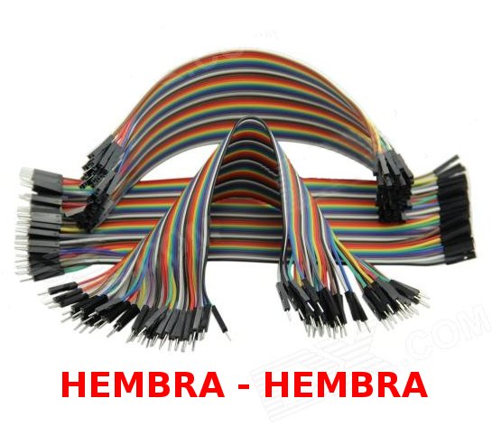 40 CABLES DUPONT PIN CONECTOR PLACA PROTOBOARD ARDUINO  HEMBRA  HEMBRA  20cm
